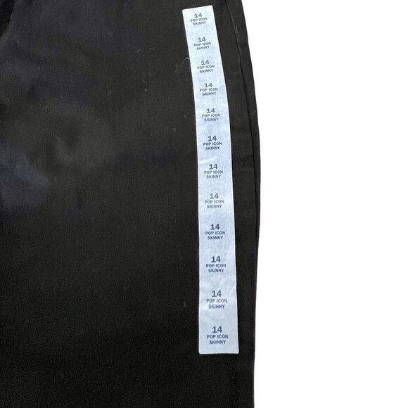 Old Navy Womens Black Jeans Size 14 Pop Icon Skinny Mid-Rise Denim Stretch NWT - Picture 10 of 15